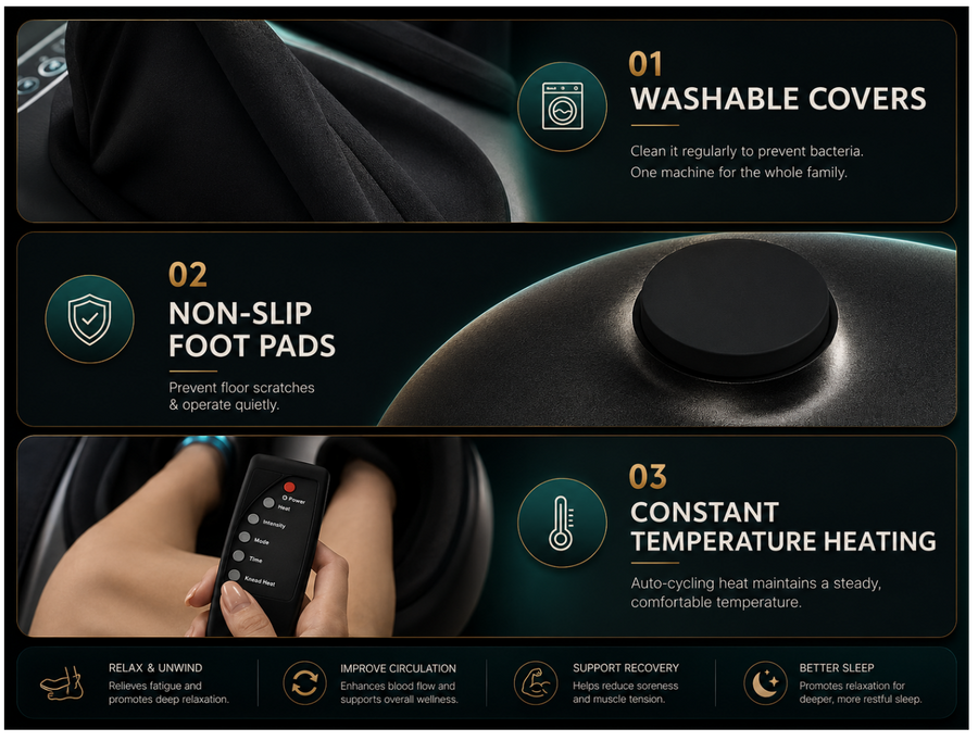 Washable, non-slip, always the right temperature