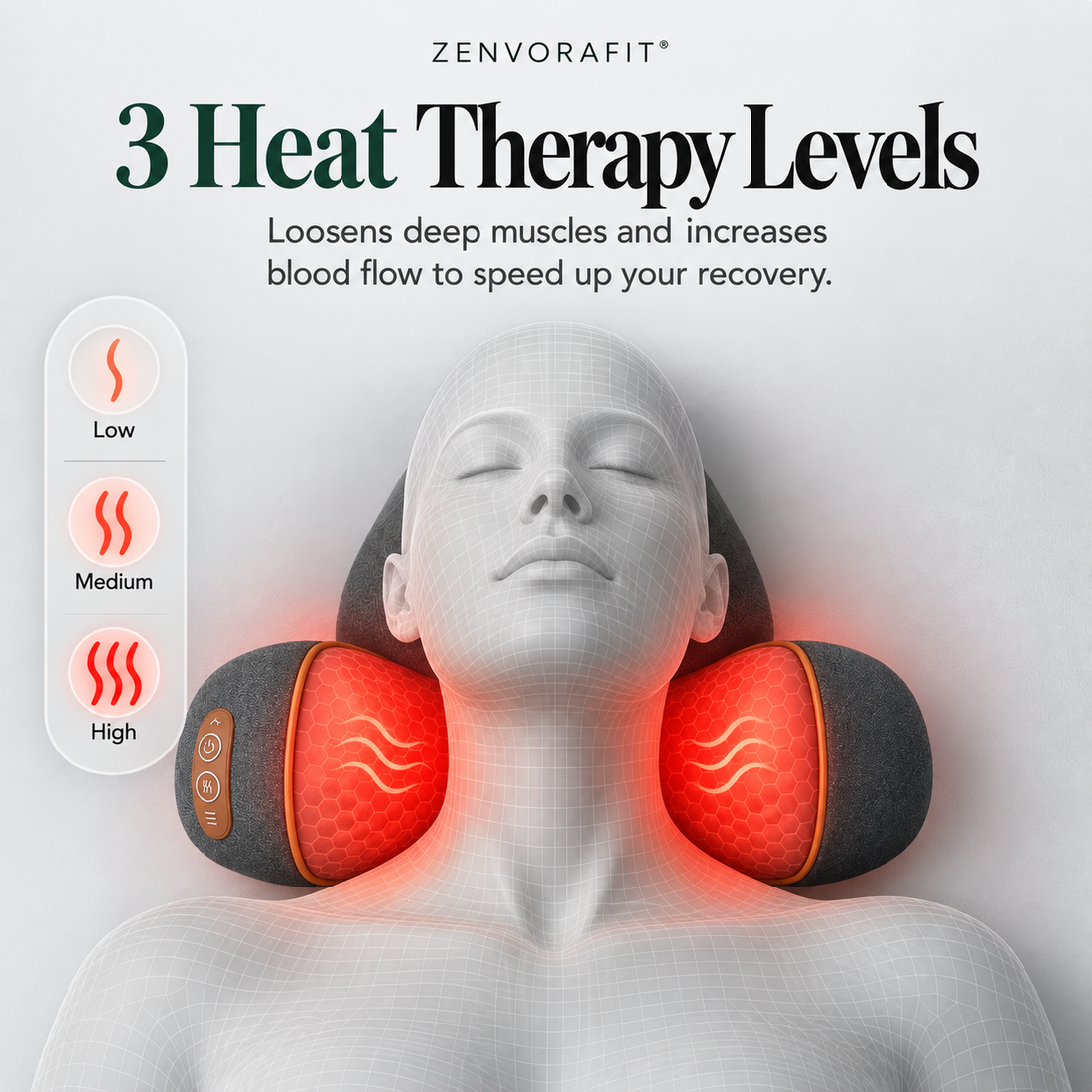 NeckRise™ Heated Neck Pillow