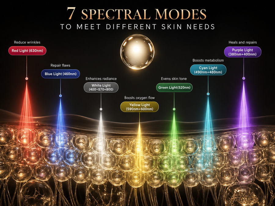 One mask. Seven wavelengths. Different targets.