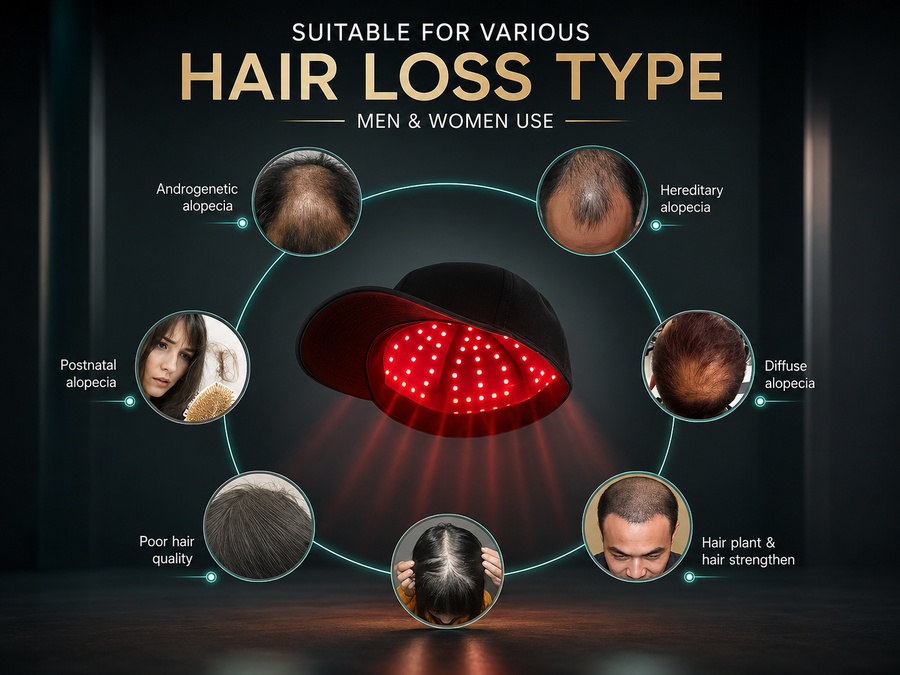 Different patterns of hair thinning. One approach.